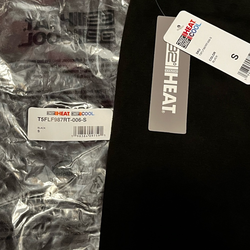 32 Degrees Black Fleece Leggings